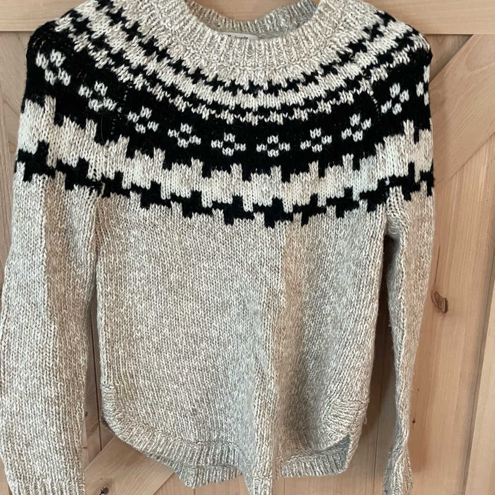 Madewell Driftweave Pullover Fair Isle Sweater